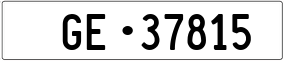 Trailer License Plate